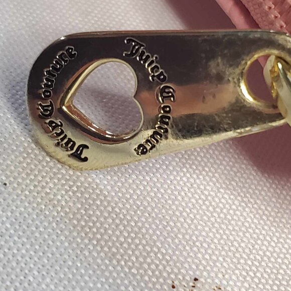 Juicy Couture Deboss Logo Pink Icing Shout It Out Crossbody Bag - Picture 6 of 8